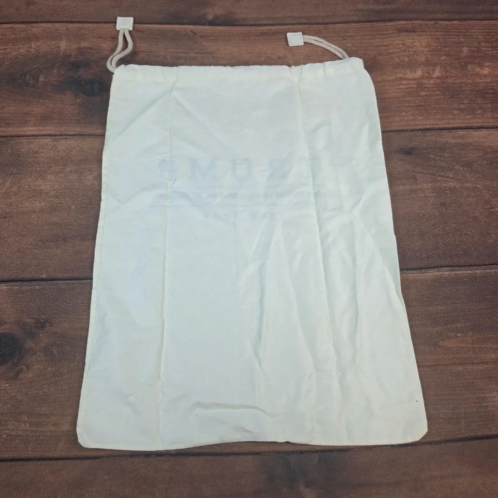 Trump Hotel Laundry Bag Cream Good Drawstring Canvas Travel Pouch NY Logo